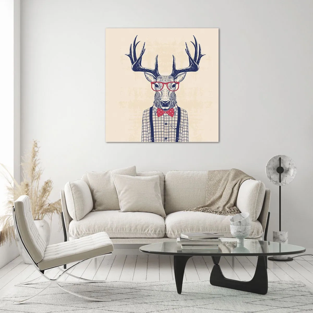 Üveg kép - Mókás extravagancia - 50x50 cm