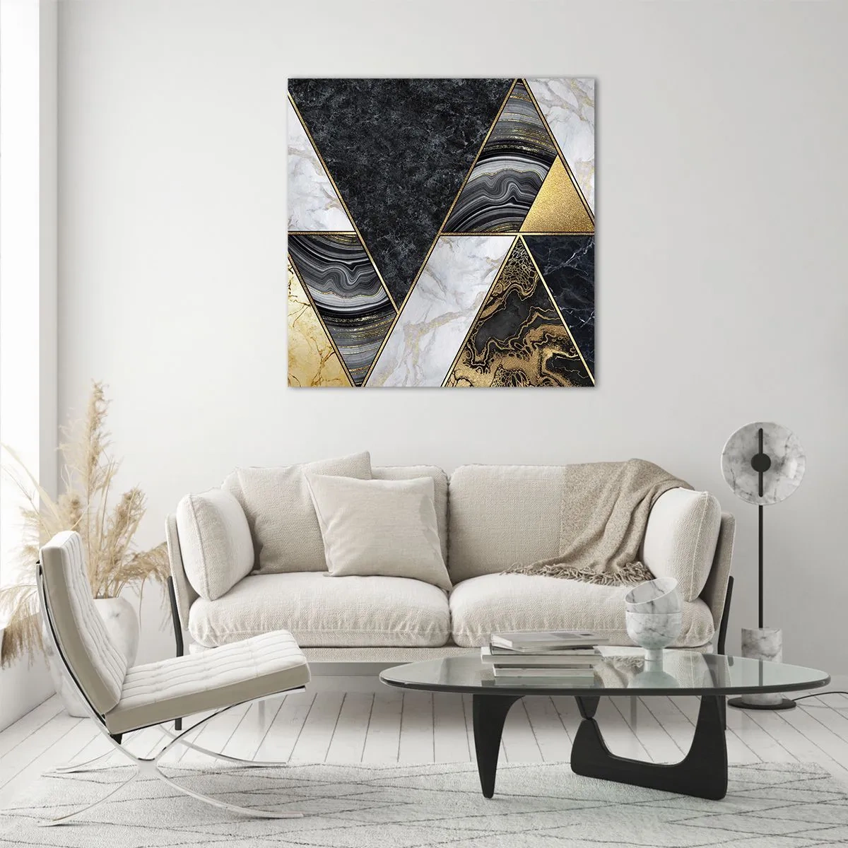 Üveg kép - Kőről kőre - 70x70 cm