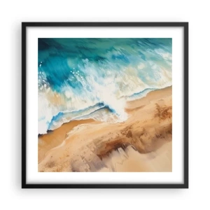 Poszter fehér keretben - Visszatérő hullám - 50x50 cm