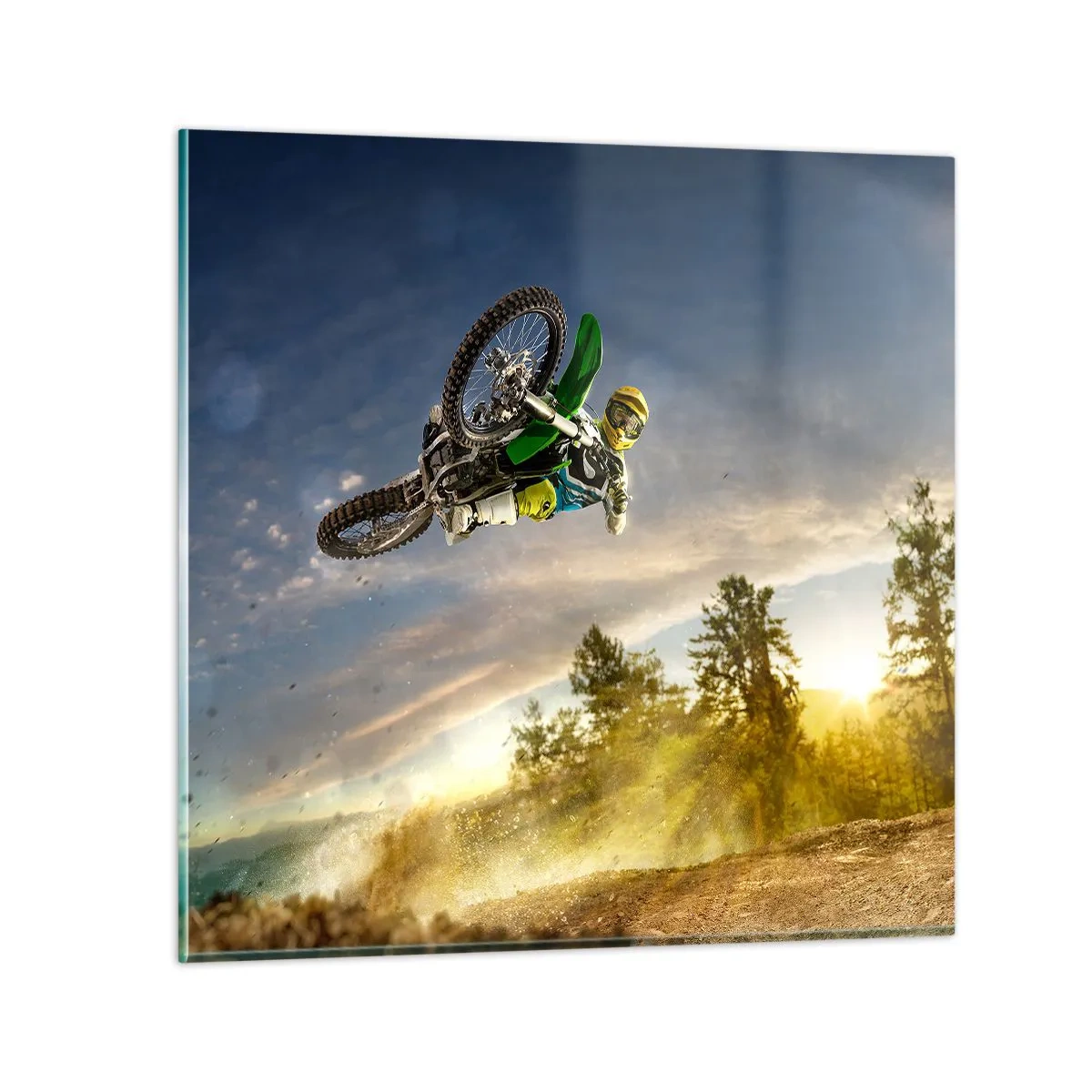 Üveg kép - Kapcsold be az érzelmeket! - 70x70 cm