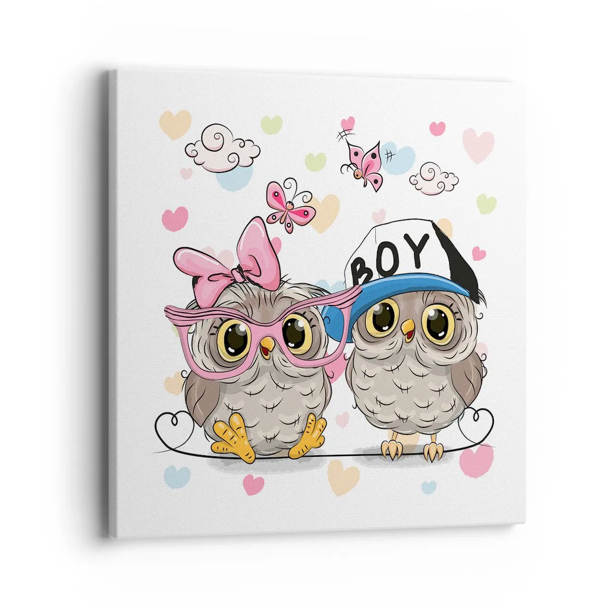 Vászonkép - Szeressük egymást! - 40x40 cm