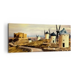 Vászonkép - Mindjárt megjelenik Don Quijote - 100x40 cm