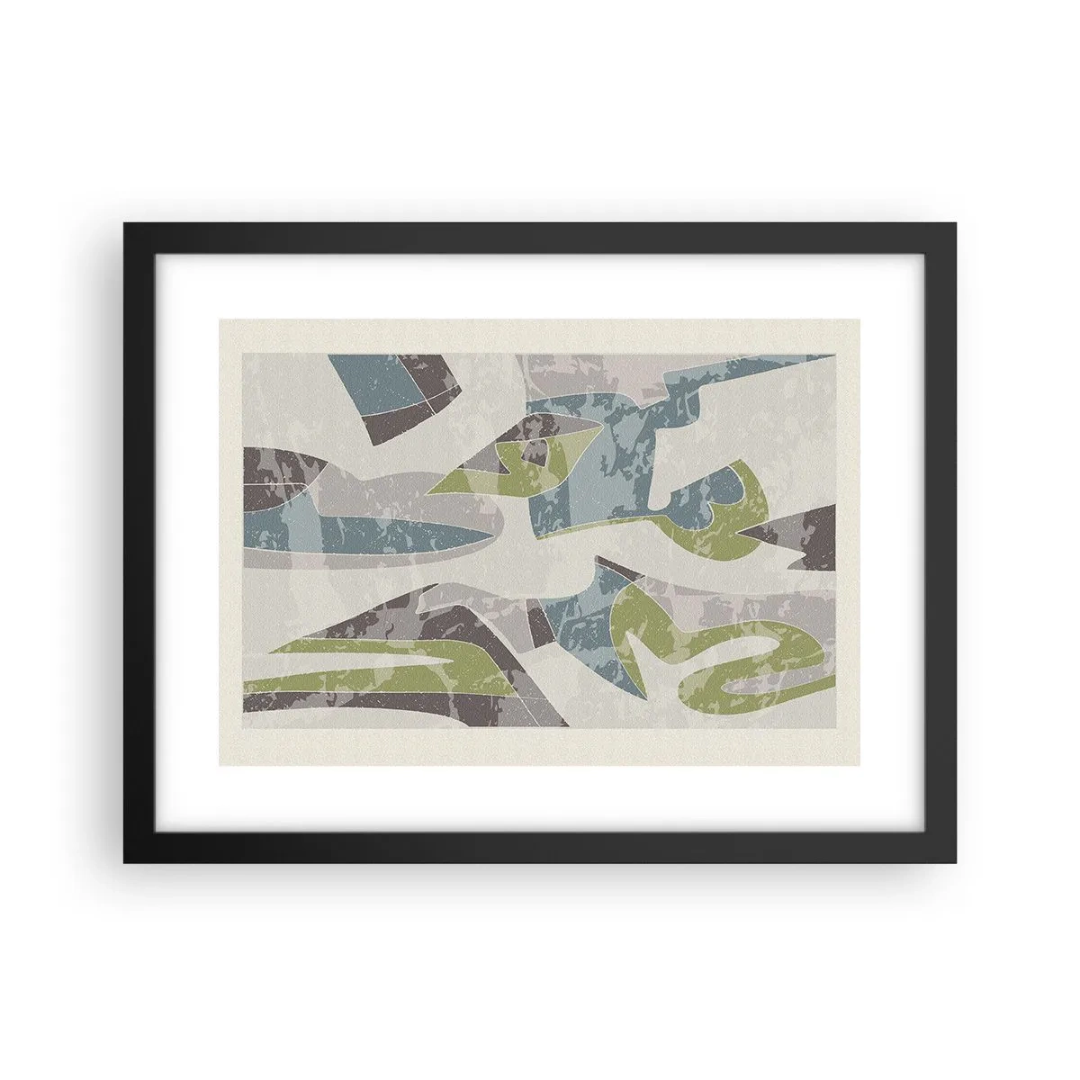 Poszter fehér keretben - Kompozíció üveg mögött - 40x30 cm