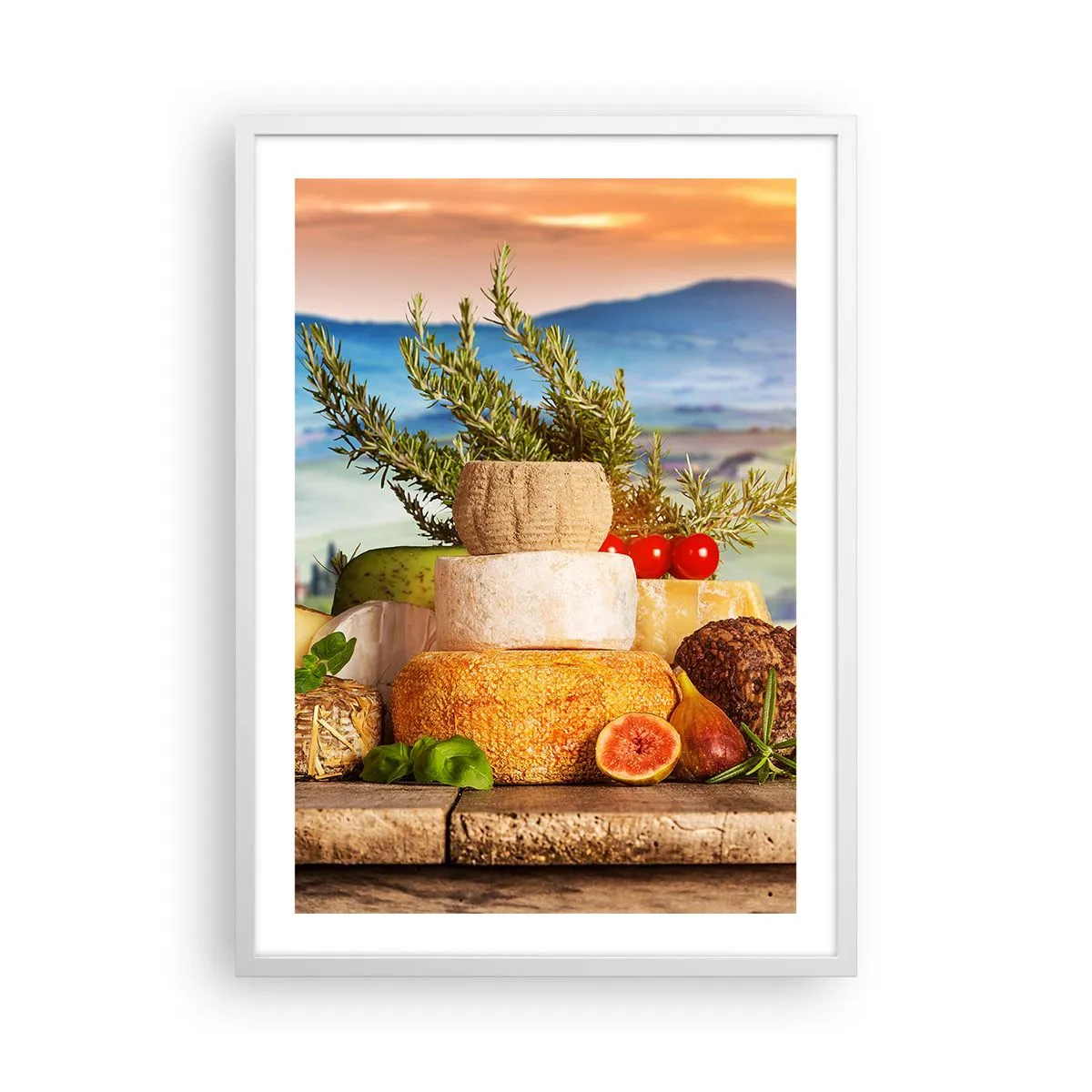 Poszter fekete keretben - Az olasz életöröm - 50x70 cm