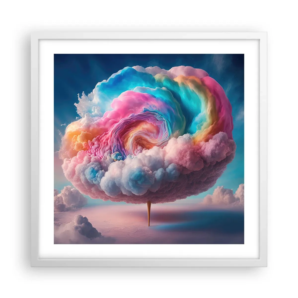 Poszter fekete keretben - Álom egy vidámparkról - 50x50 cm