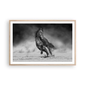 Poszter világos tölgy keretben - Az emírhez méltó - 91x61 cm