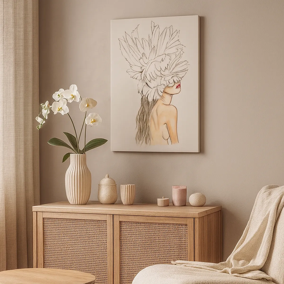 Vászonkép - Koronás szépség - 50x70 cm