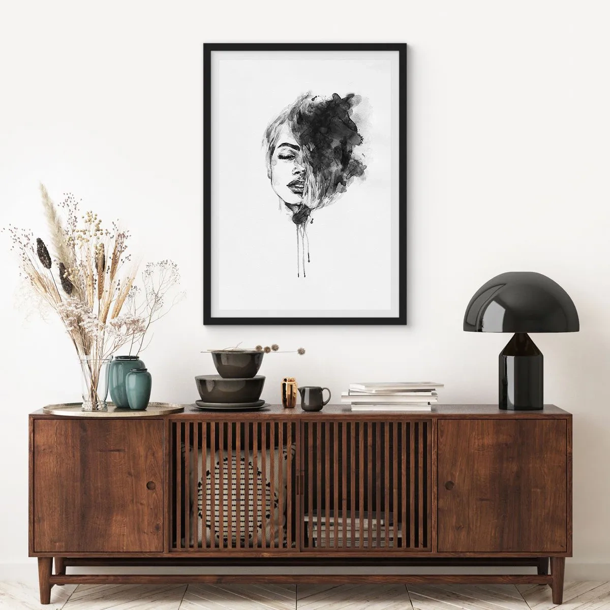 Poszter fehér keretben - Miről álmodozik egy lány - 70x100 cm