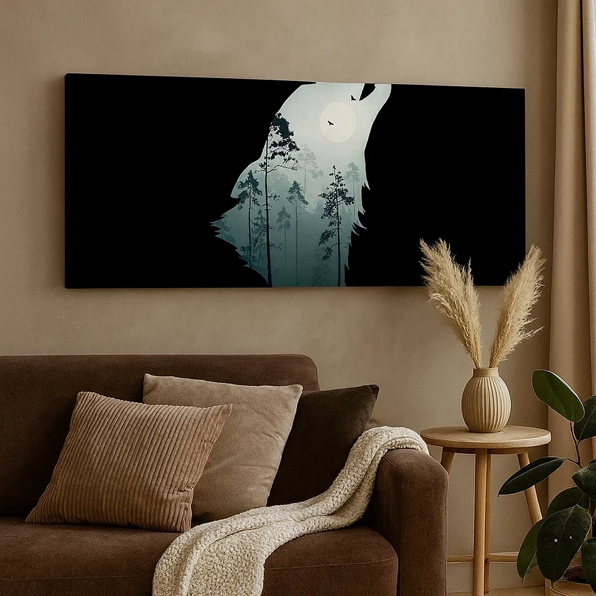 Vászonkép - Az erdei éjszaka hangja - 30x30 cm