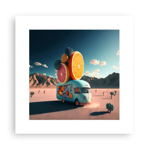 Poszter - A nyaralás íze - 30x30 cm