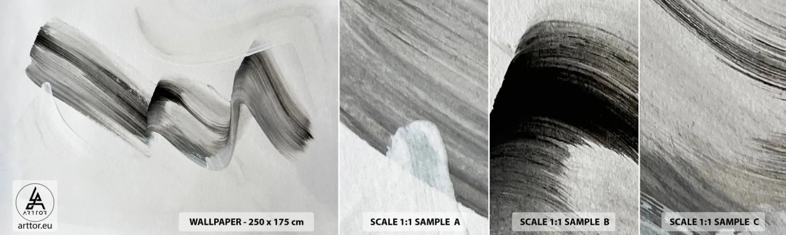 Fotótapéta Minta Standard Eco - Csak a móka kedvéért - Minimalizmus, Absztrakció, Kefe - 100x30 cm