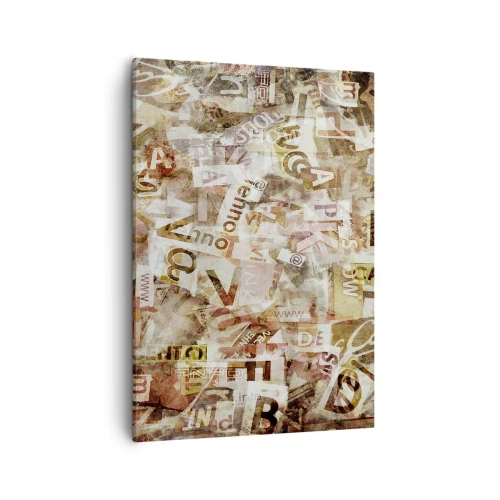 Vászonkép - Betűkkel egyesítem a fecsegést - 50x70 cm