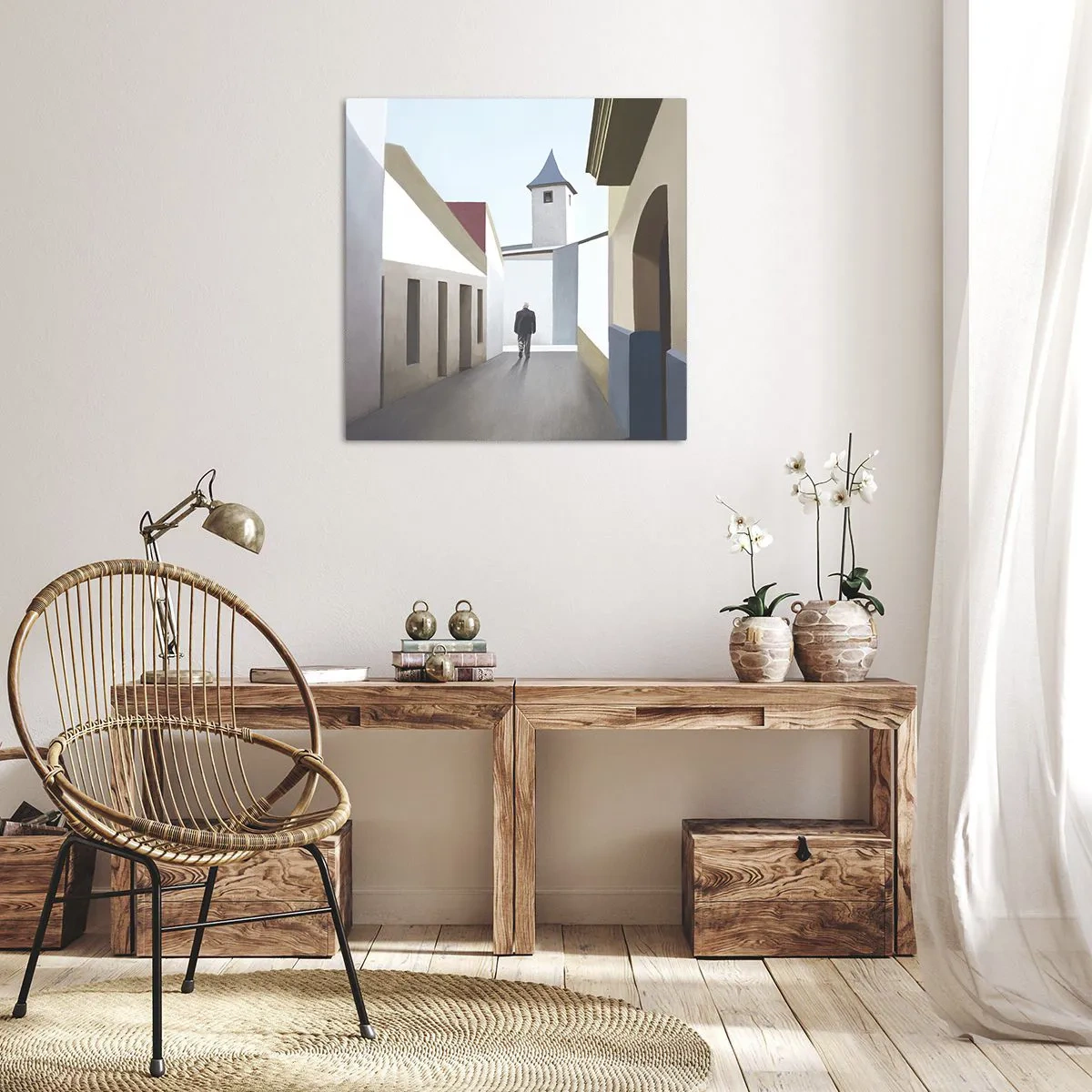 Vászonkép - Napfényes séta - 40x40 cm