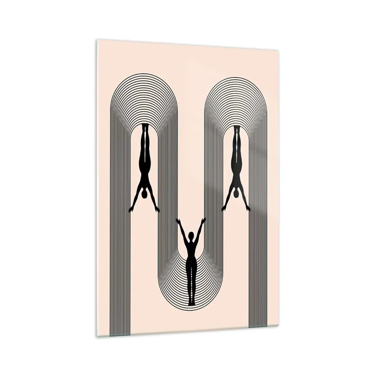 Üveg kép - Fejjel lefelé - 70x100 cm