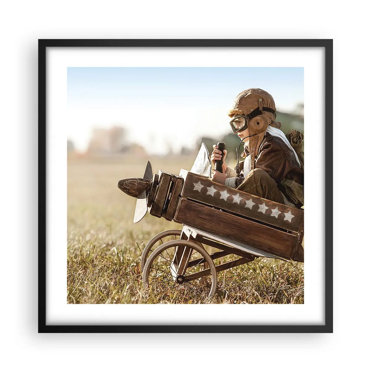 Poszter fehér keretben - Indulás egy álom felé - 50x50 cm