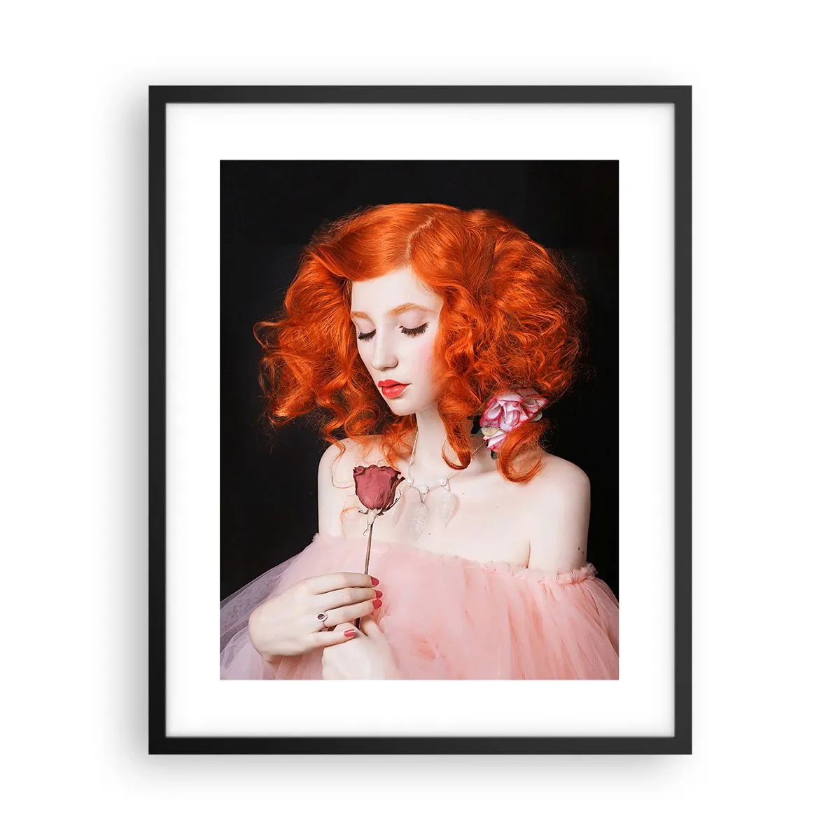 Poszter fehér keretben - Barokk stílusban - 40x50 cm