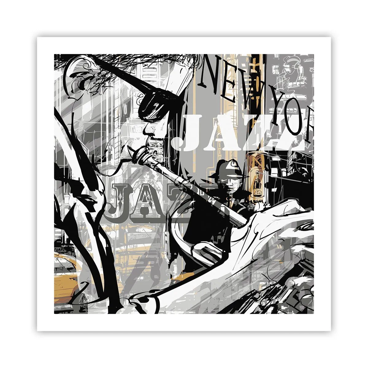 Poszter - A New York ritmusában - 60x60 cm