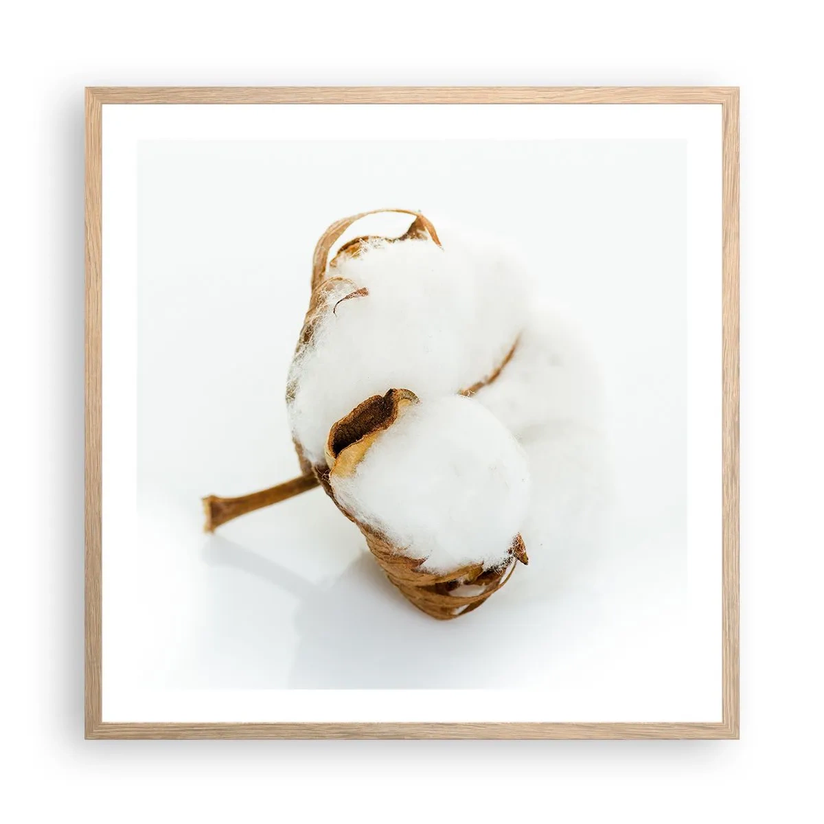Poszter világos tölgy keretben - Lágy természetű - 60x60 cm