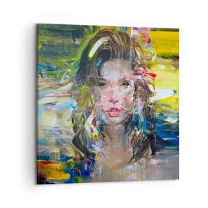 Vászonkép - A levegő függöny mögött - 50x50 cm