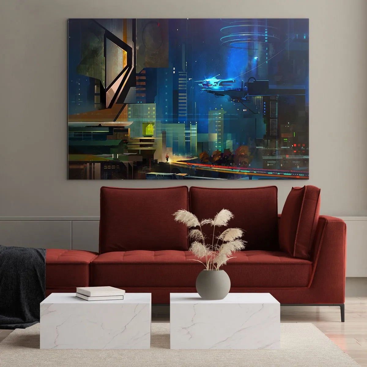 Üveg kép - A közel jövőben - 120x80 cm