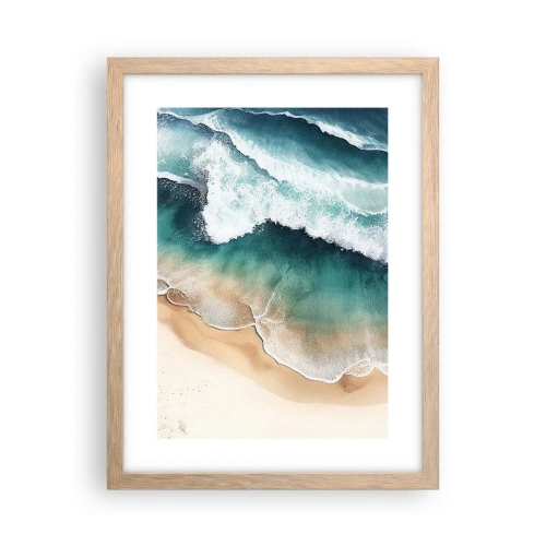 Poszter világos tölgy keretben - Egy örök találkozás - 30x40 cm