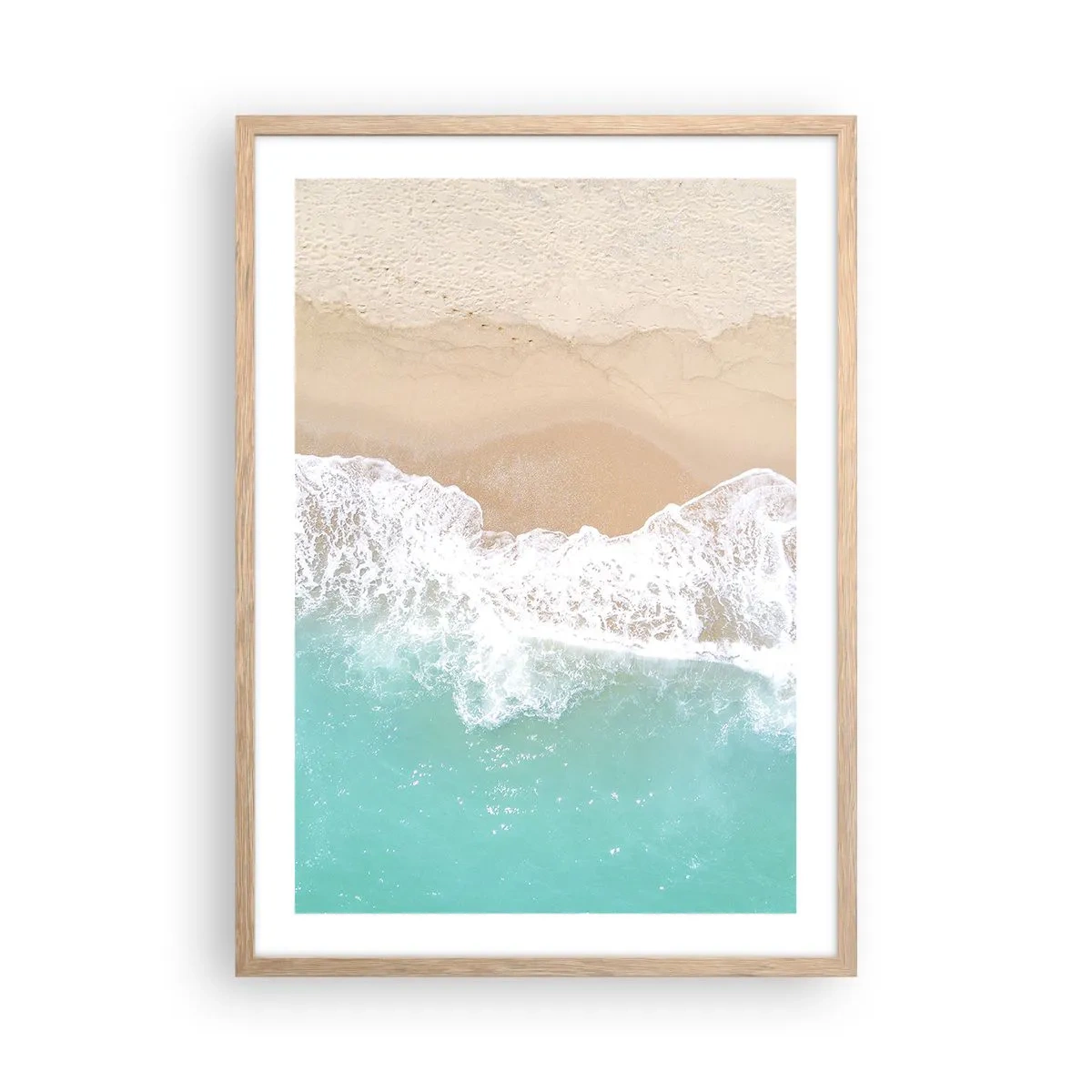 Poszter világos tölgy keretben - Simogató érintés - 50x70 cm