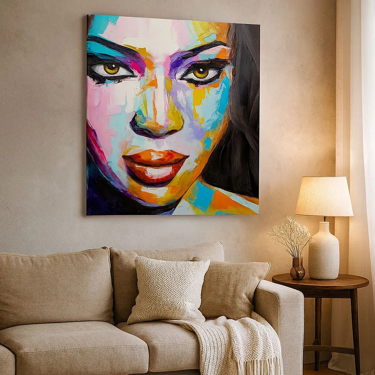 Vászonkép - Lehetetlen levenni a tekintetet - 30x30 cm