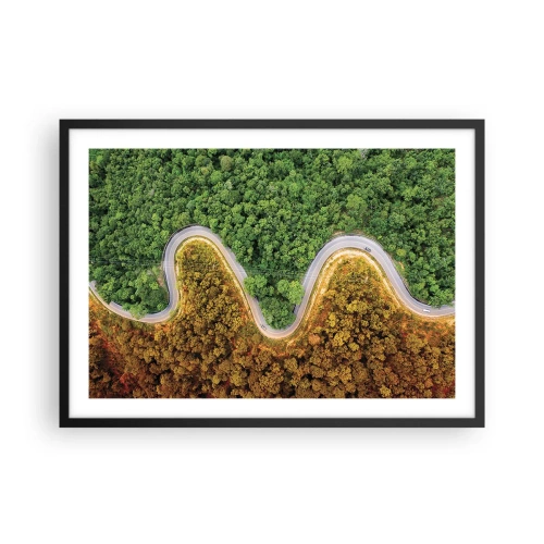 Poszter fehér keretben - Határok és áttörések - 70x50 cm