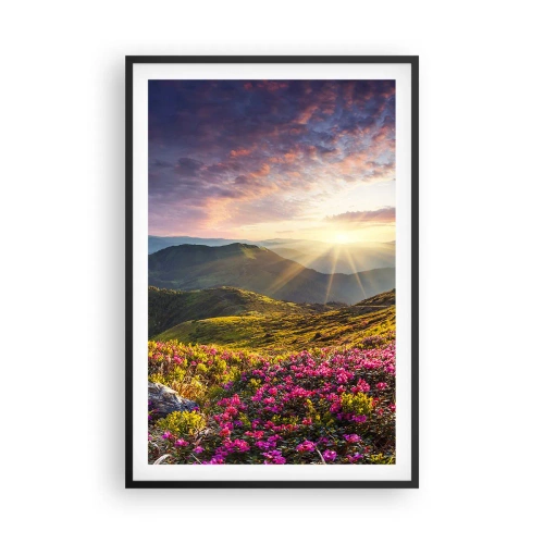 Poszter fehér keretben - A Hegyi reggeli frissesség - 61x91 cm