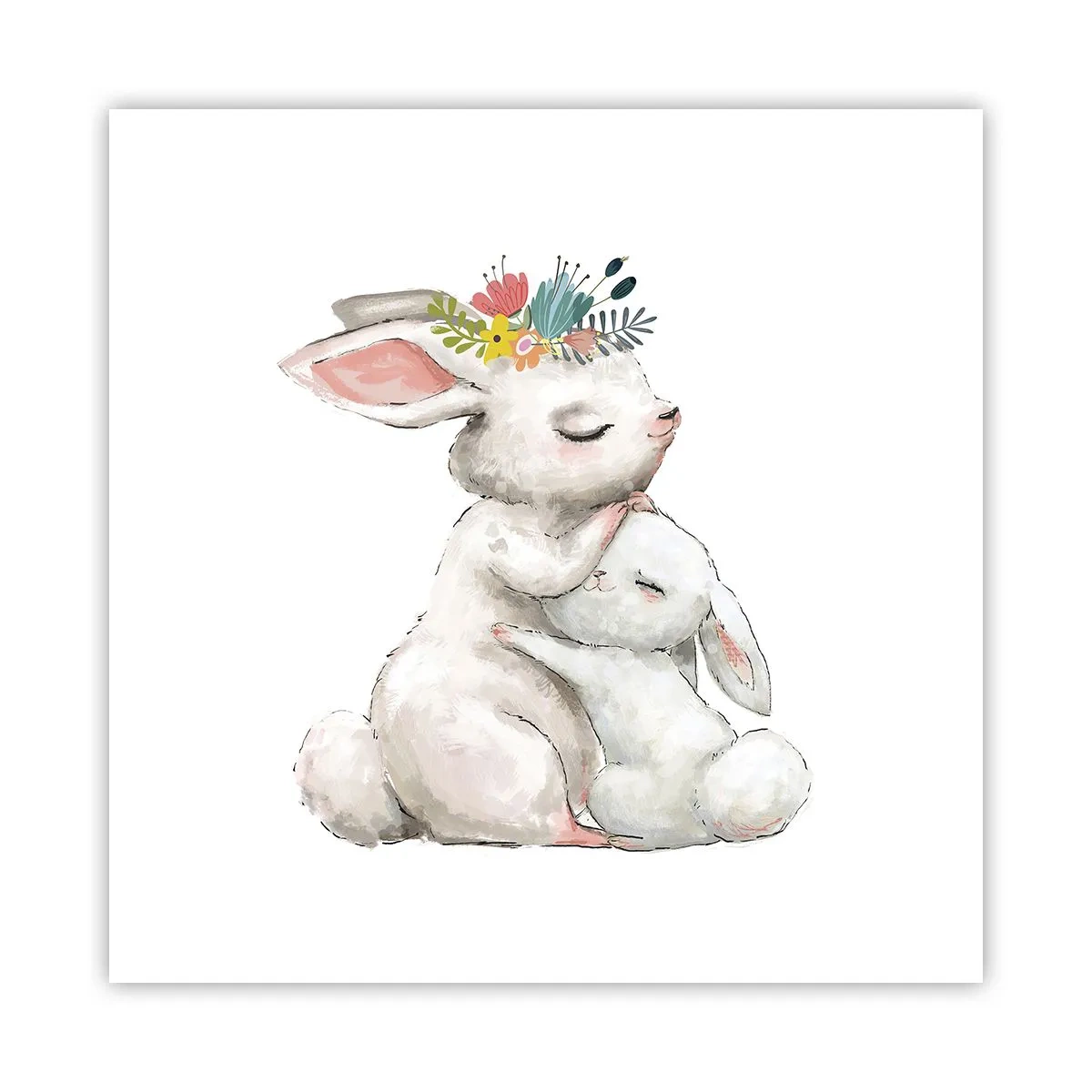 Poszter - Nincs olyan, mint anyánál - 50x50 cm