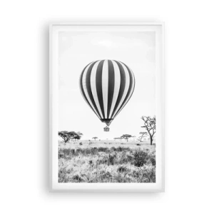 Poszter fekete keretben - A szavanna felett - 61x91 cm