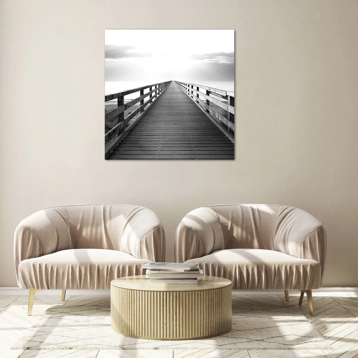 Üveg kép - A messzeségbe... - 60x60 cm