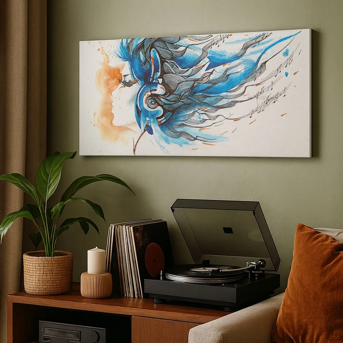 Vászonkép - Hadd szóljon a zene - 100x40 cm