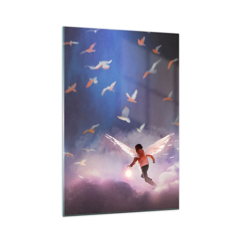 Üveg kép - Képzeletre és bátorságra van szüksége - 70x100 cm