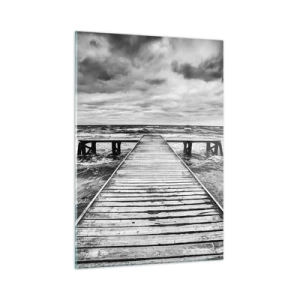 Üveg kép - Várom, hogy elűzze a szél... - 50x70 cm