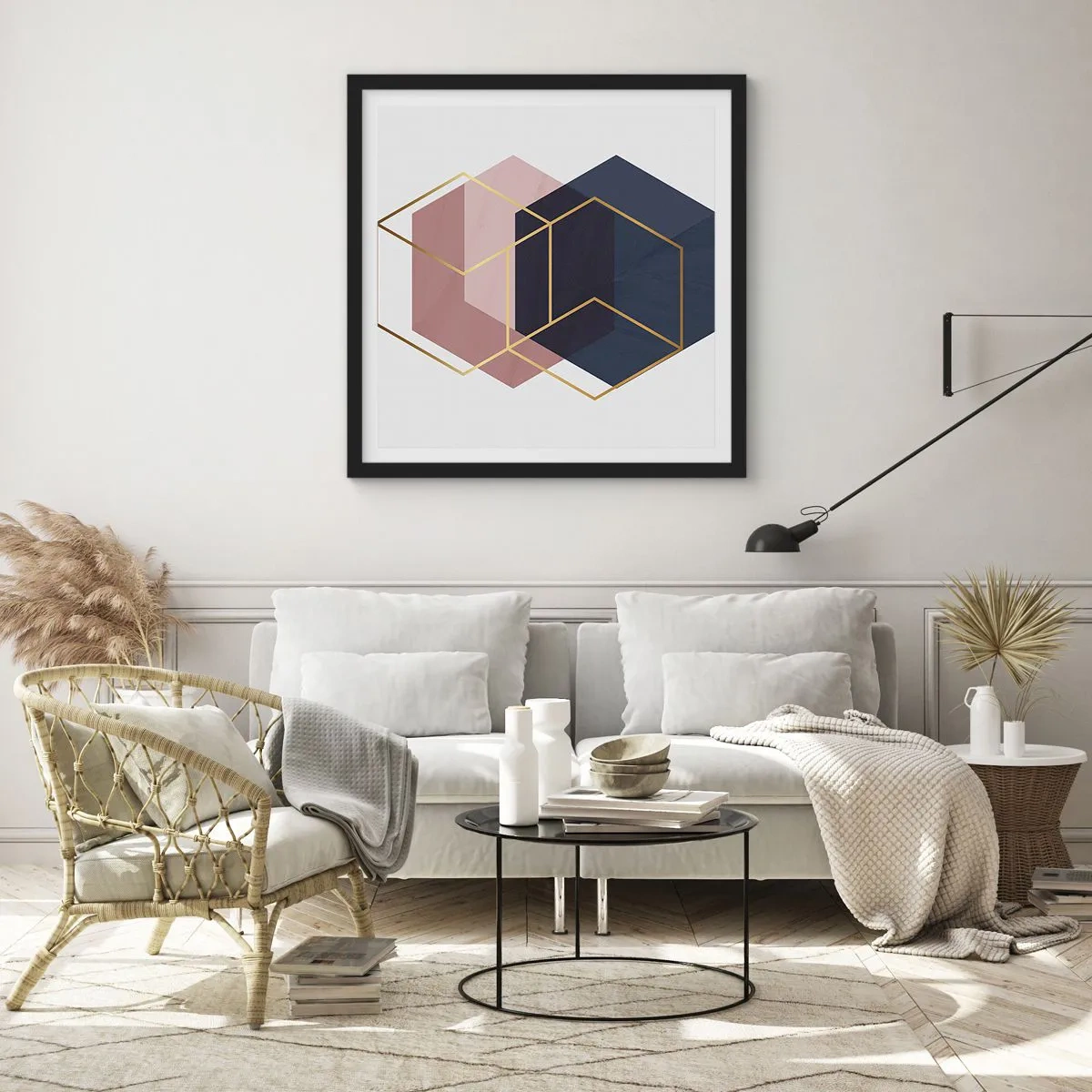 Poszter fehér keretben - Az egyszerűség ereje - 50x50 cm