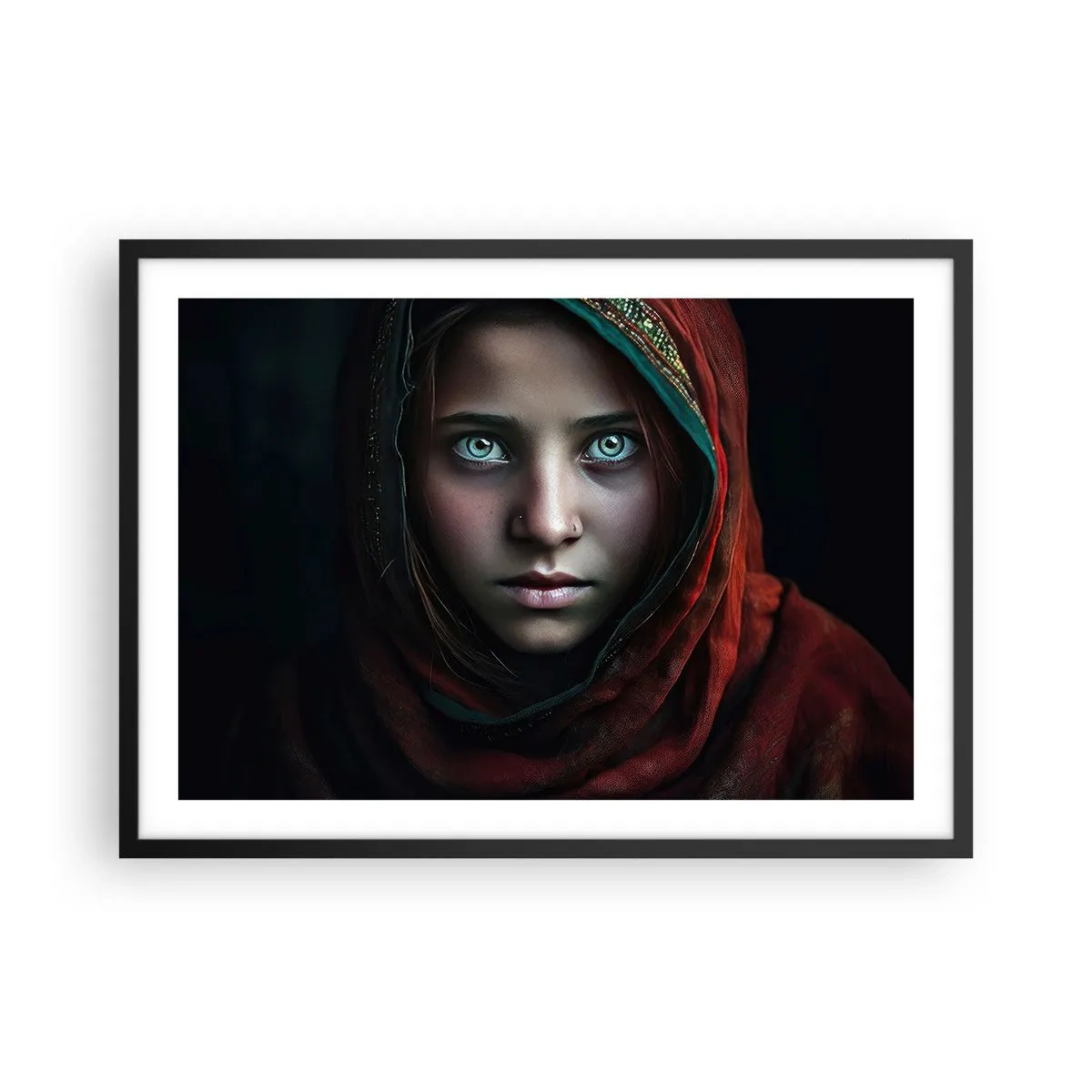 Poszter fehér keretben - Keleti hercegnő - 70x50 cm