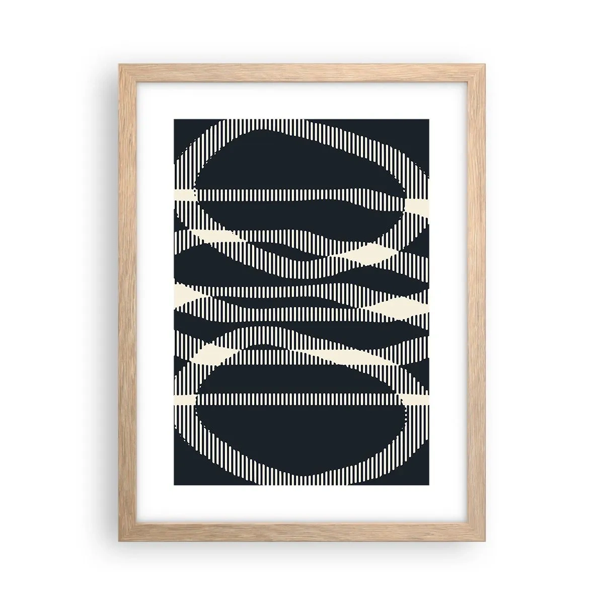 Poszter világos tölgy keretben - Sötétség megtörése kísérlete - 30x40 cm