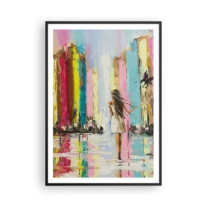 Poszter fehér keretben - Kövessél - 70x100 cm