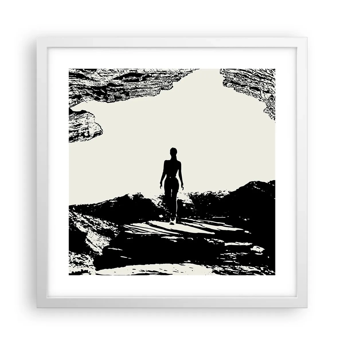 Poszter fekete keretben - Egy új pillantás - 40x40 cm