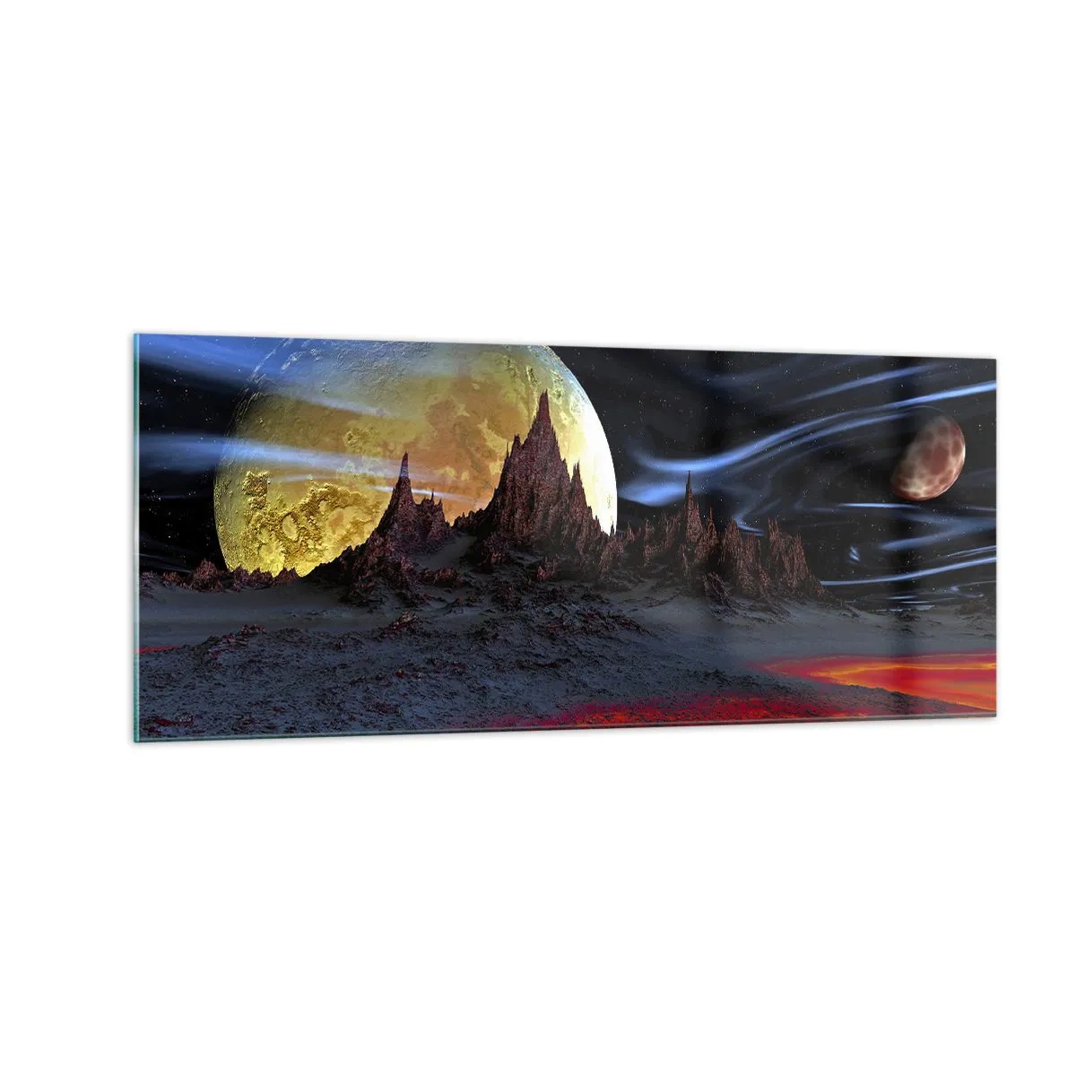 Üveg kép - Ismeretlen világ - 100x40 cm