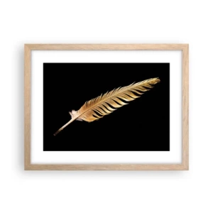 Poszter világos tölgy keretben - Tökéletes tollal ellátva - 40x30 cm