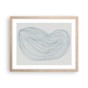 Poszter világos tölgy keretben - Egy csepp mosolya - 50x40 cm