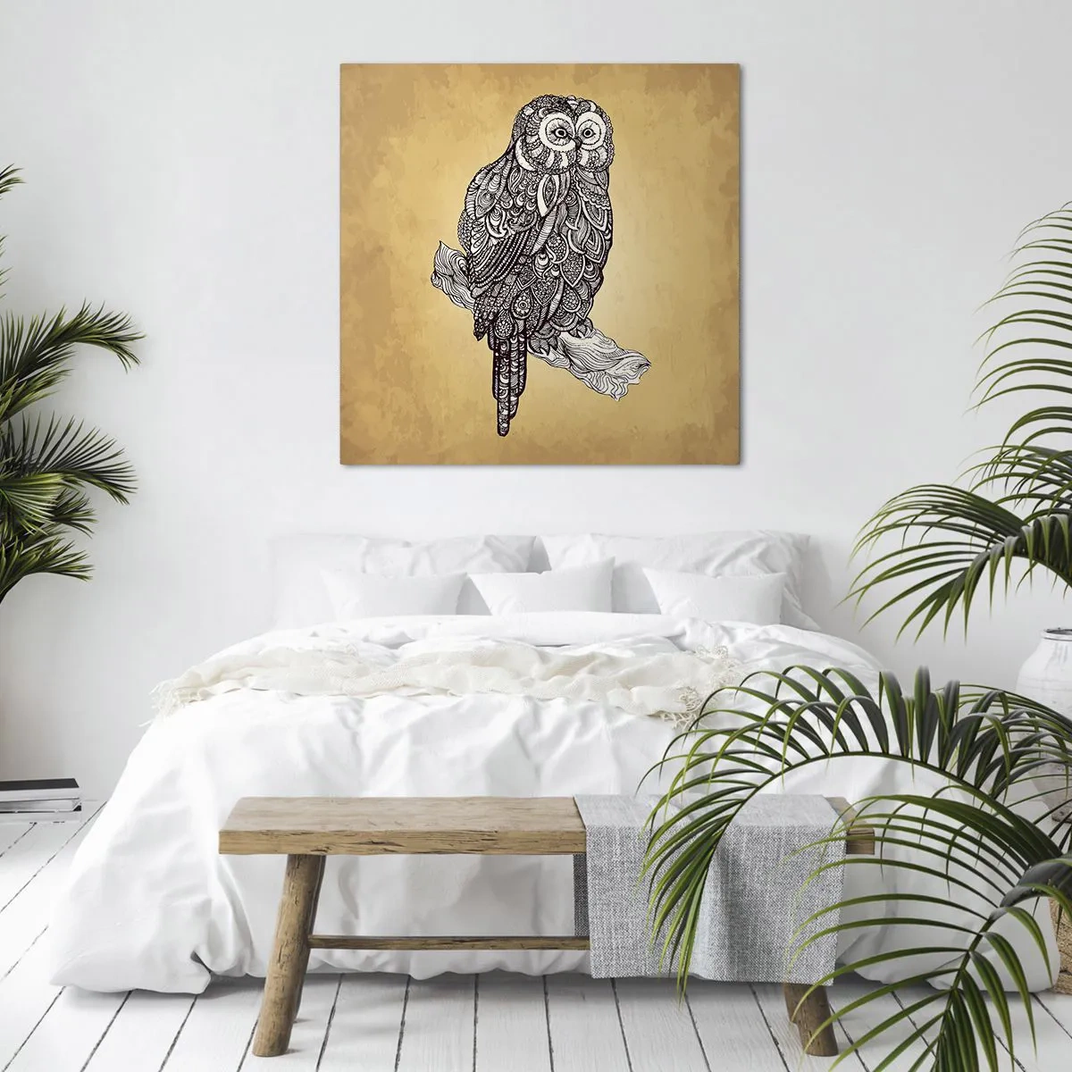 Vászonkép - A bölcsesség bonyolult díszei - 70x70 cm