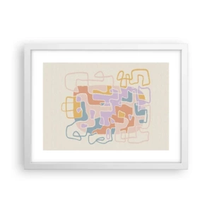 Poszter fekete keretben - Labirintus - egy örömteli kaland - 40x30 cm