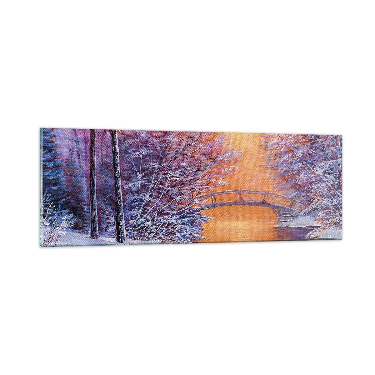 Üveg kép - Találkozzunk itt - 90x30 cm