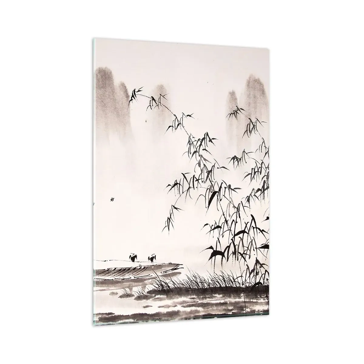 Üveg kép - A rizsföldek csendje - 80x120 cm