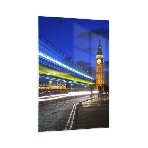 Üveg kép - Big Ben vigyázó szeme alatt - 70x100 cm