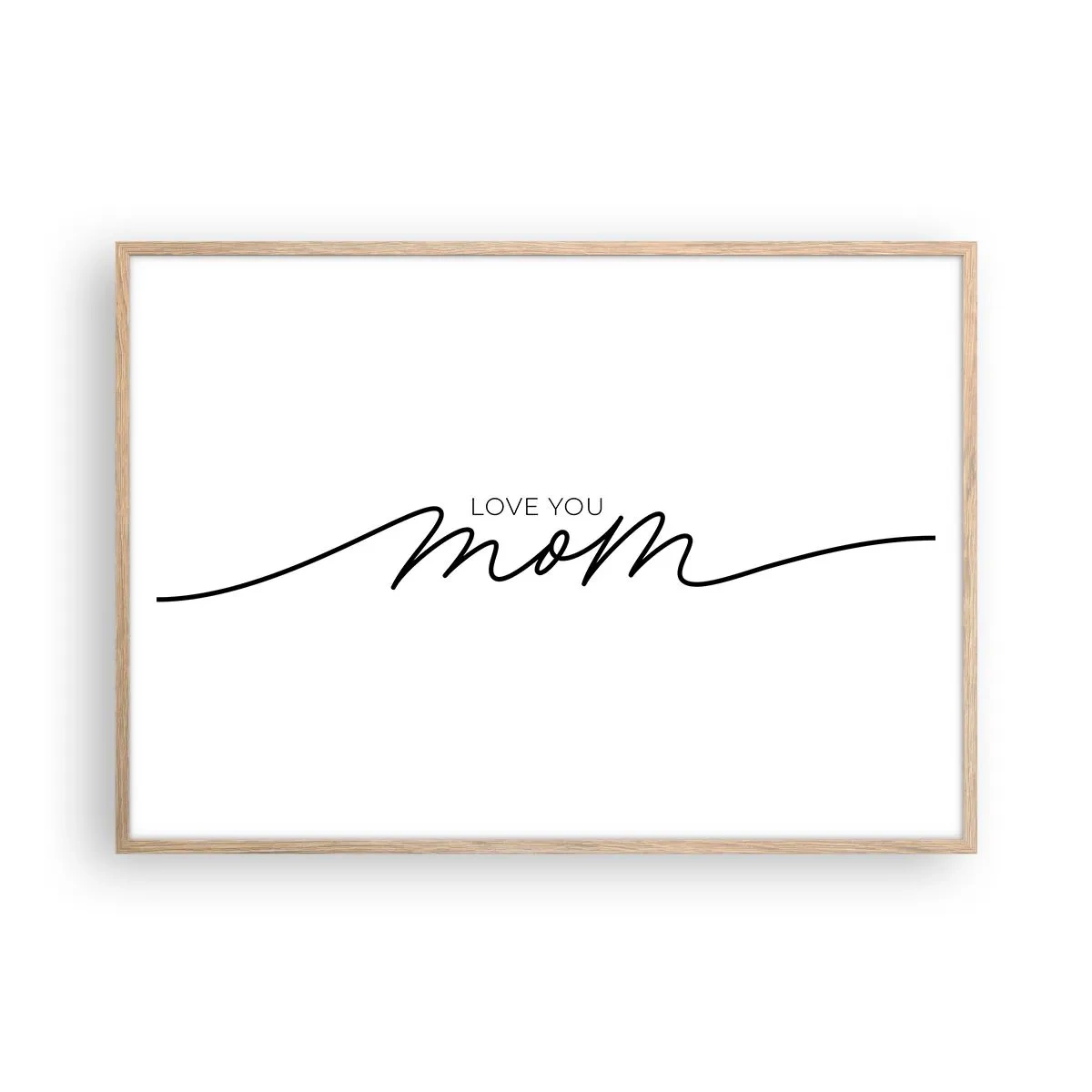 Poszter világos tölgy keretben - Nagy megrázás - 100x70 cm