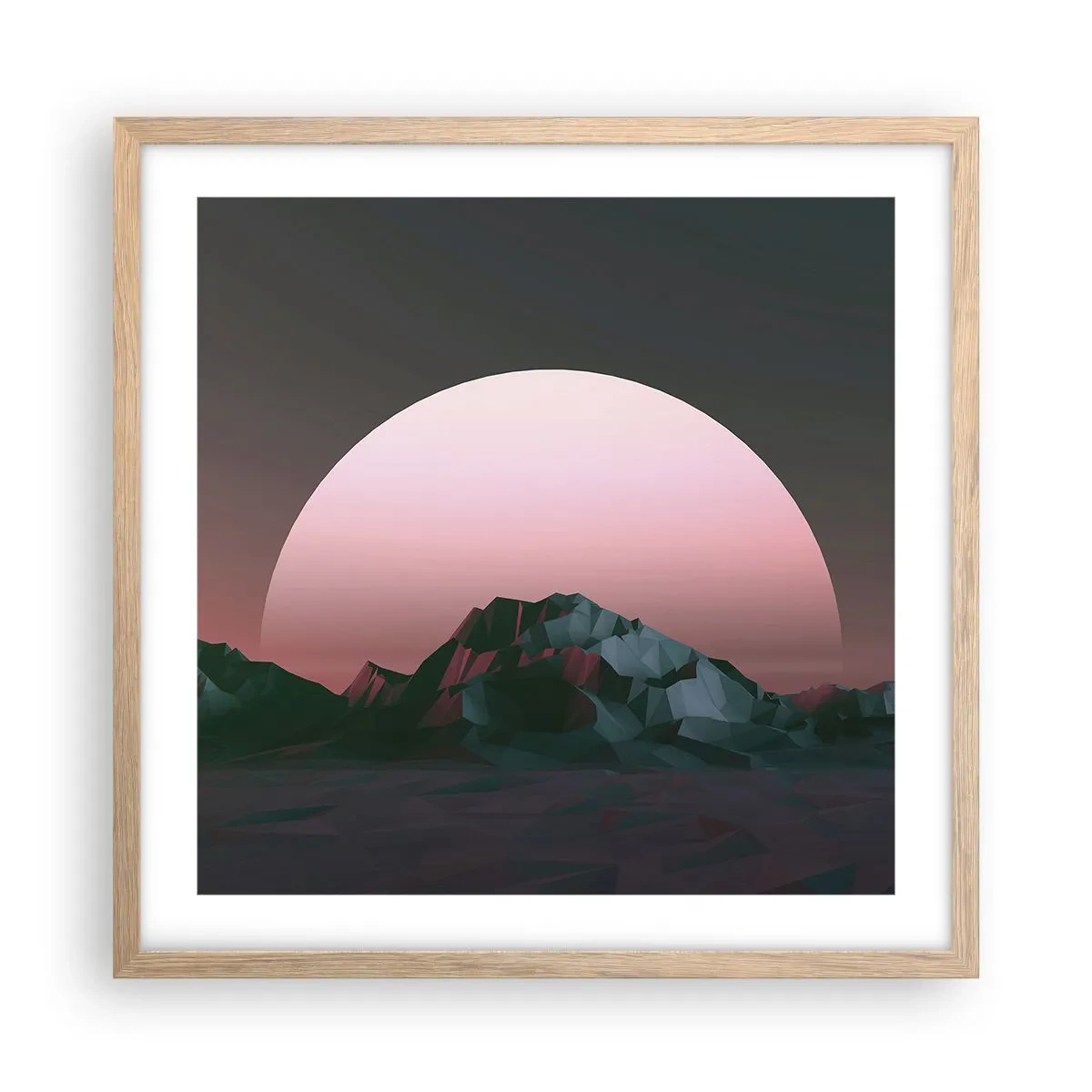 Poszter világos tölgy keretben - Egy szomszéd galaxisban - 50x50 cm